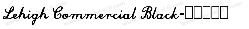 Lehigh Commercial Black字体转换